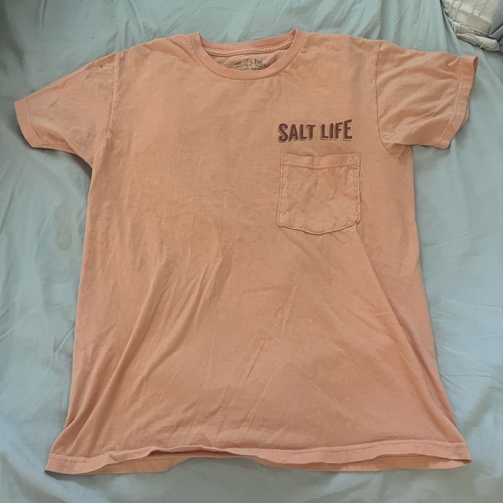 orange salt life crab t-shirt